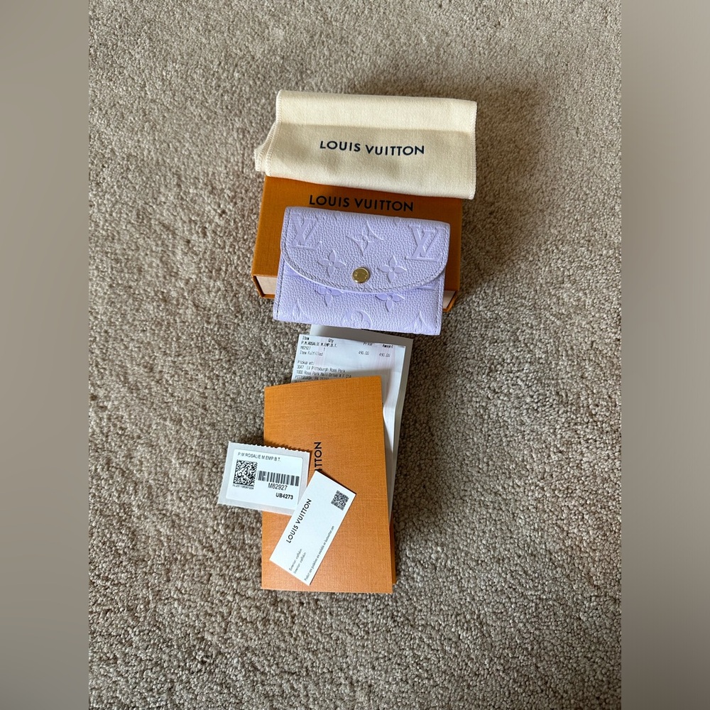 Louis Vuitton Rosalie Coin Purse Empriente Purple